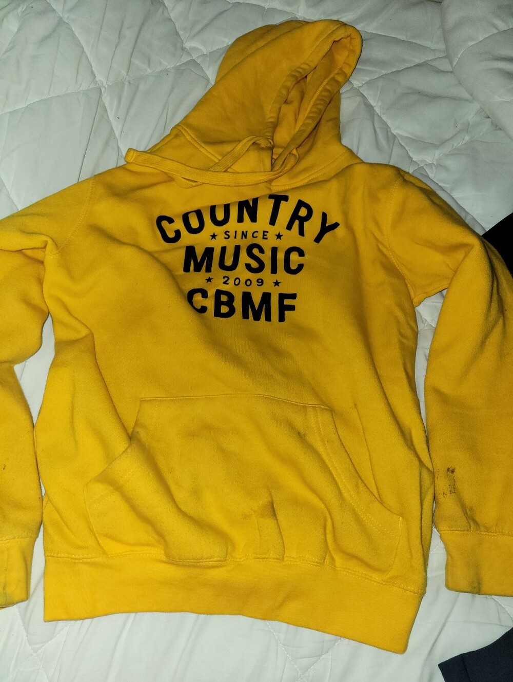 Country Music CBMF Yellow Hooded Sweatshirt